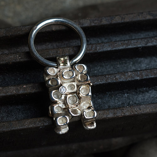 Silver,  gold  and diamonds key chains