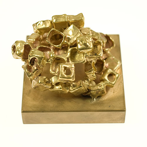 Portapenne in bronzo pezzo unico