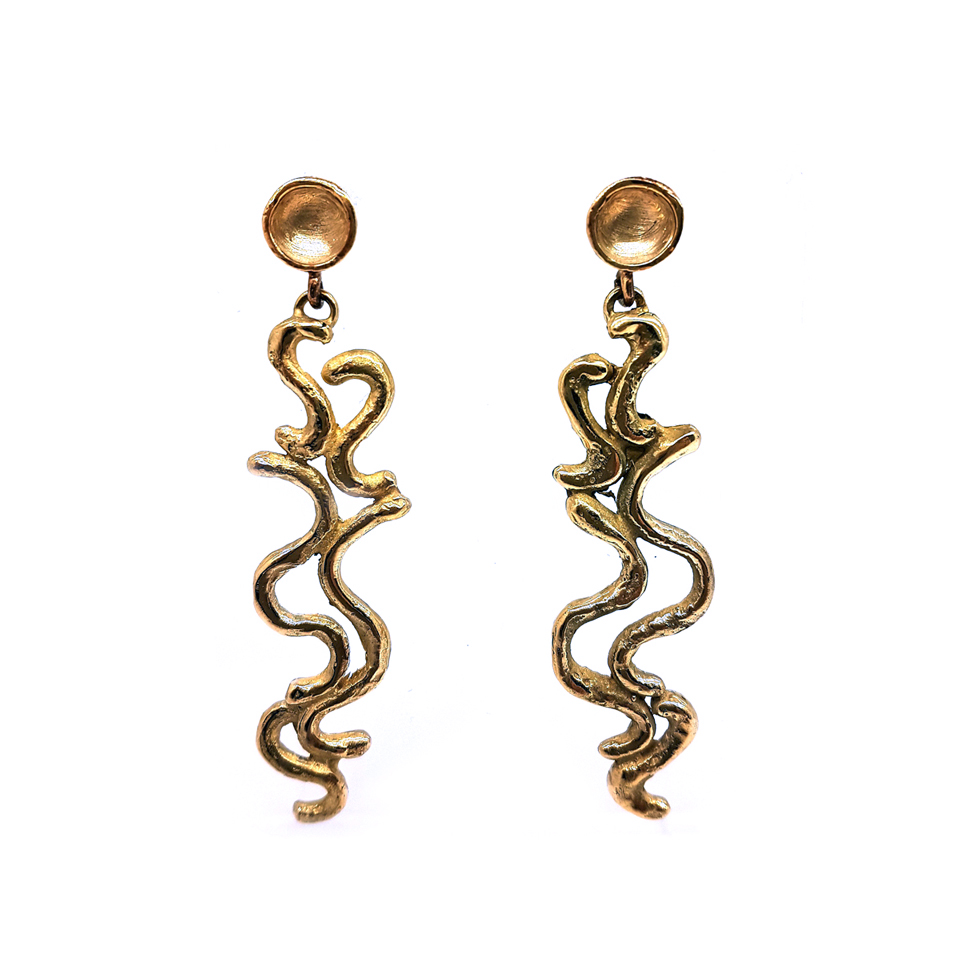 Bronze e  earrings